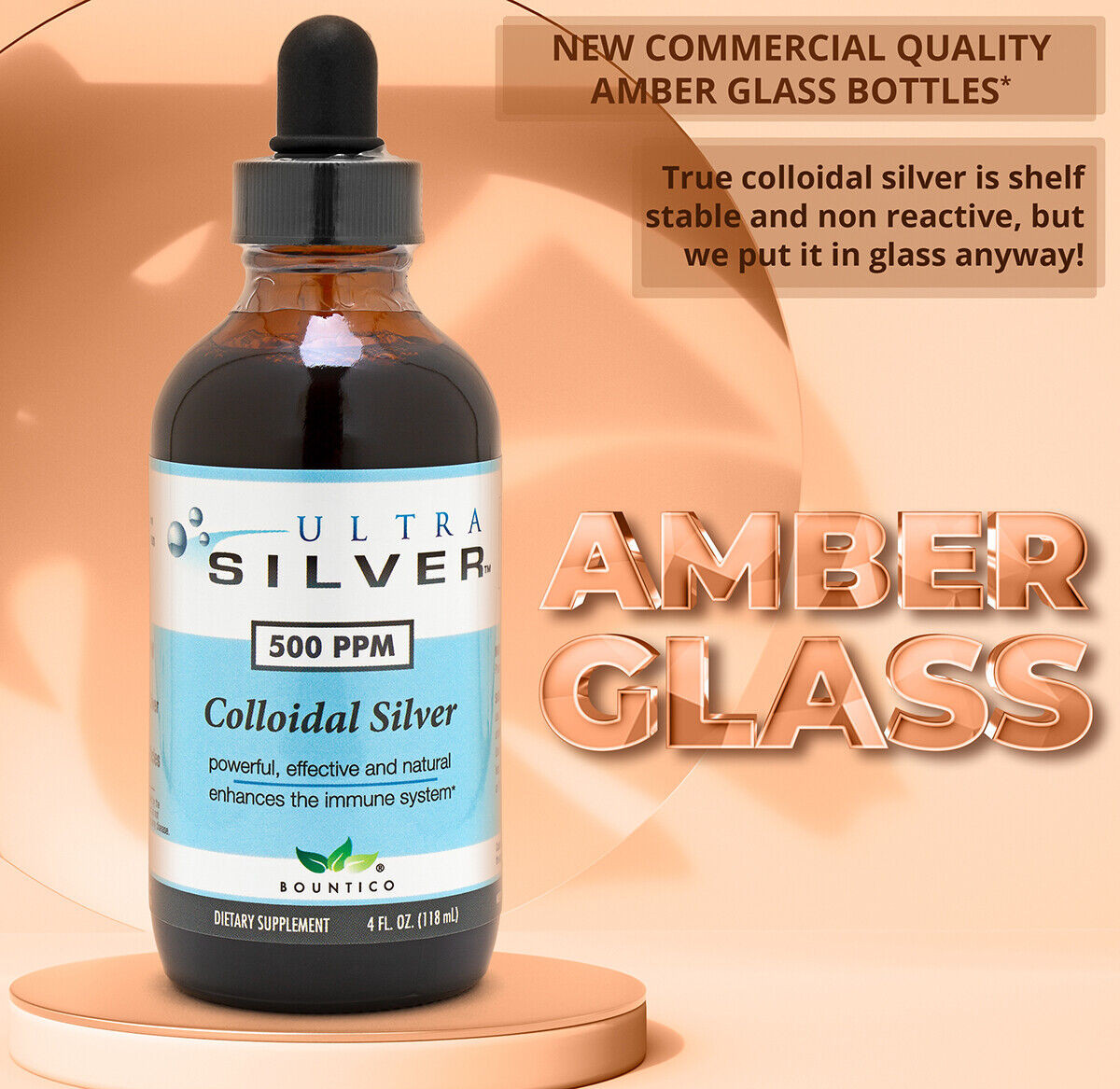 COLLOIDAL SILVER 1000 PPM 4 OZ.- IMMUNE SUPPORT WITH DROPPER (FREE SHIPPING!!!)