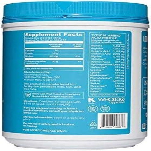 2 Pack Vital Proteins Collagen Peptides Dietary Supplement Powder 1.5lb (24oz)