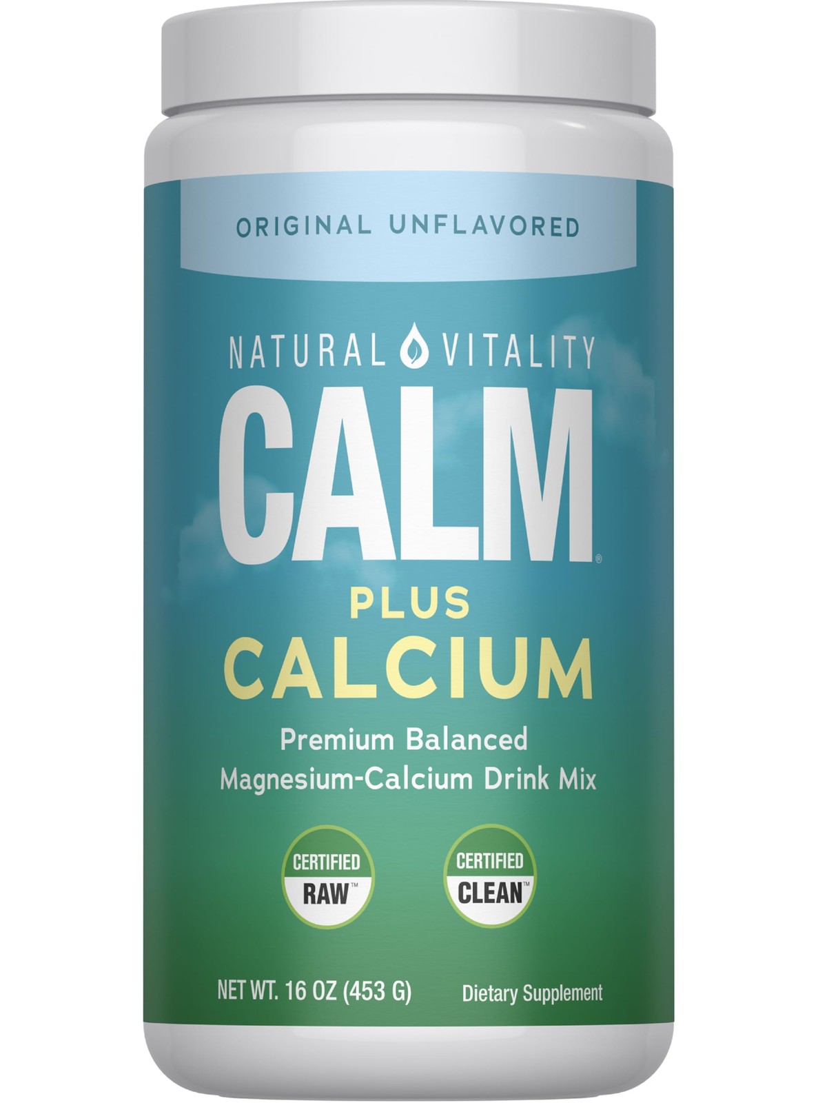Natural Vitality Calm Magnesium Supplement Drink Mix Powder Supports A Healthy