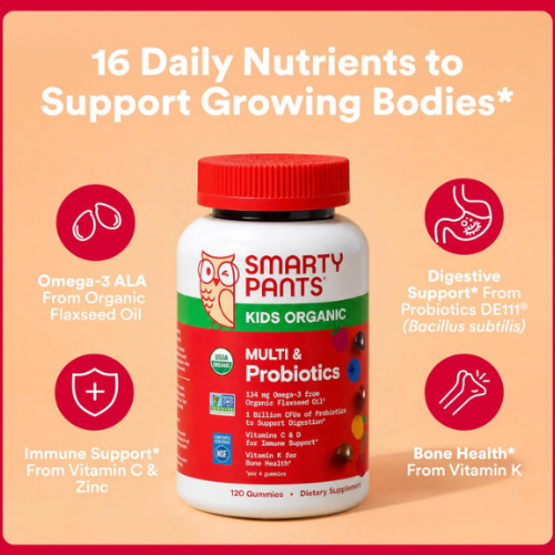 Multivitaminas con probióticos – Apoyo inmunológico y digestivo para niños