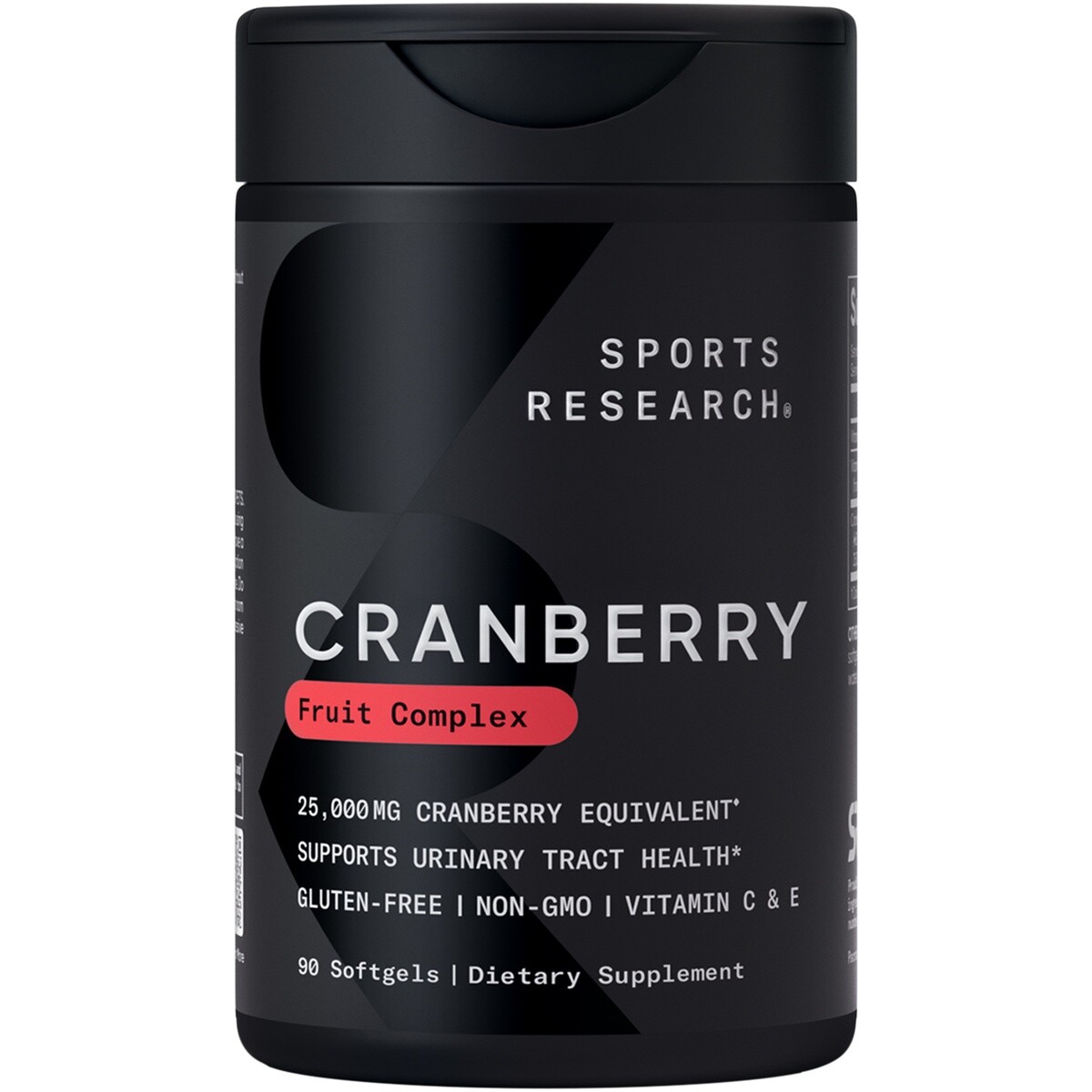 Cranberry Fruit Complex Supplement with Pacran & Vitamins C & E – 90 Softgels