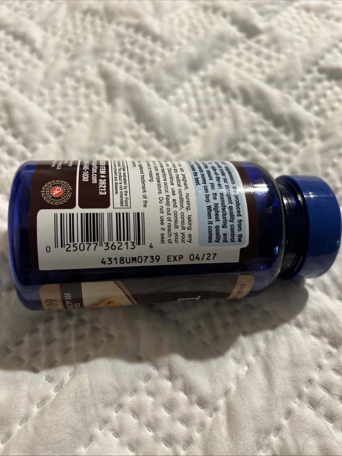 Puritan’s Pride Tart Cherry Turmeric Complex, Dietary Supplement, 60 Capsules