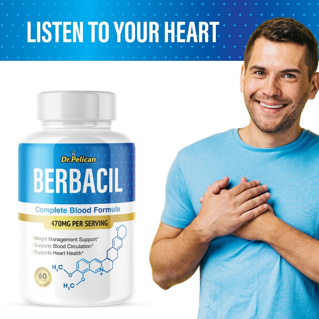 Berbacil- Blood Support- 4 Bottles- 240 Capsules