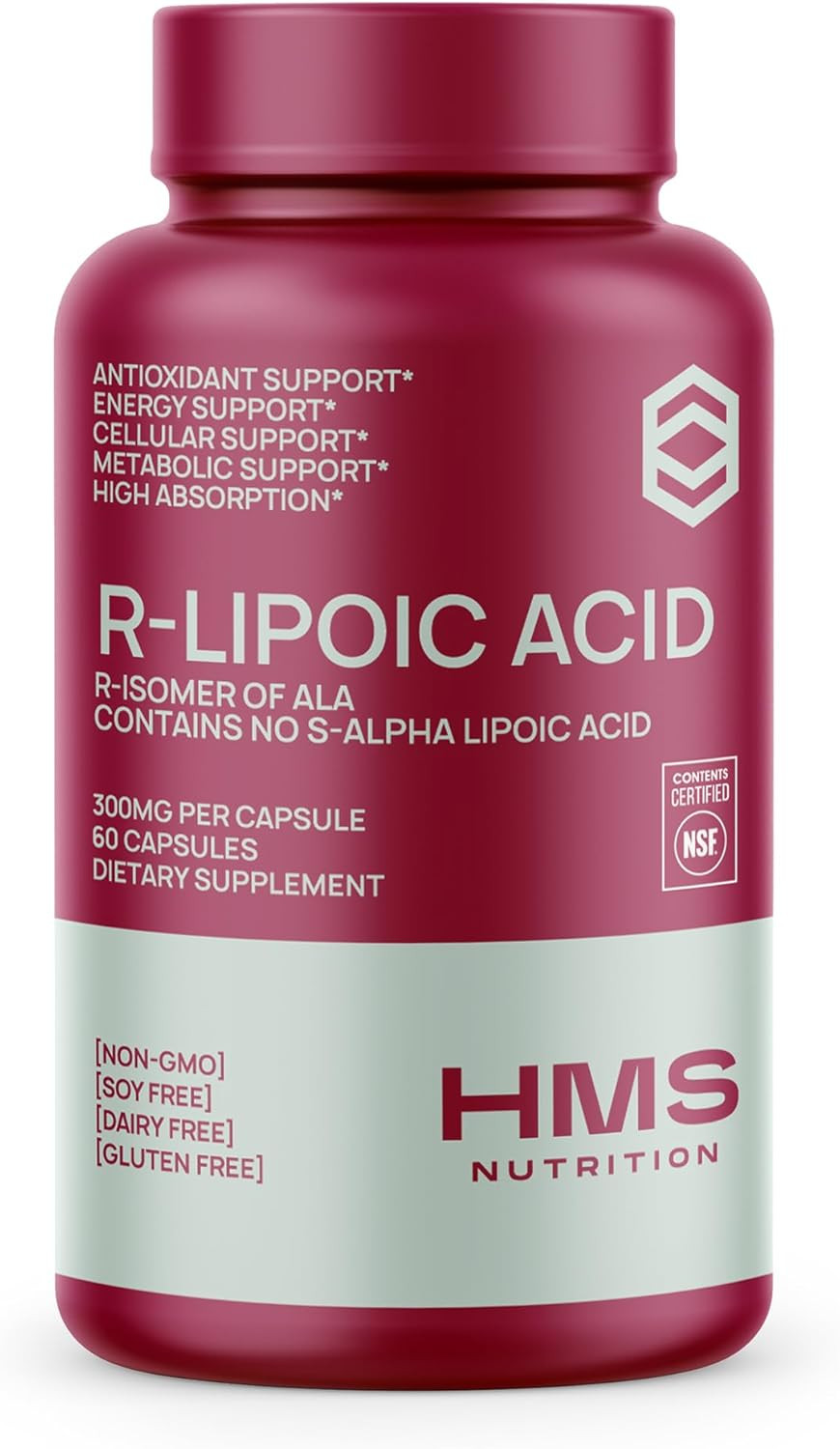 Stabilized R-Lipoic Acid 300Mg per Serving, R Alpha Lipoic Acid ALA Supplement A