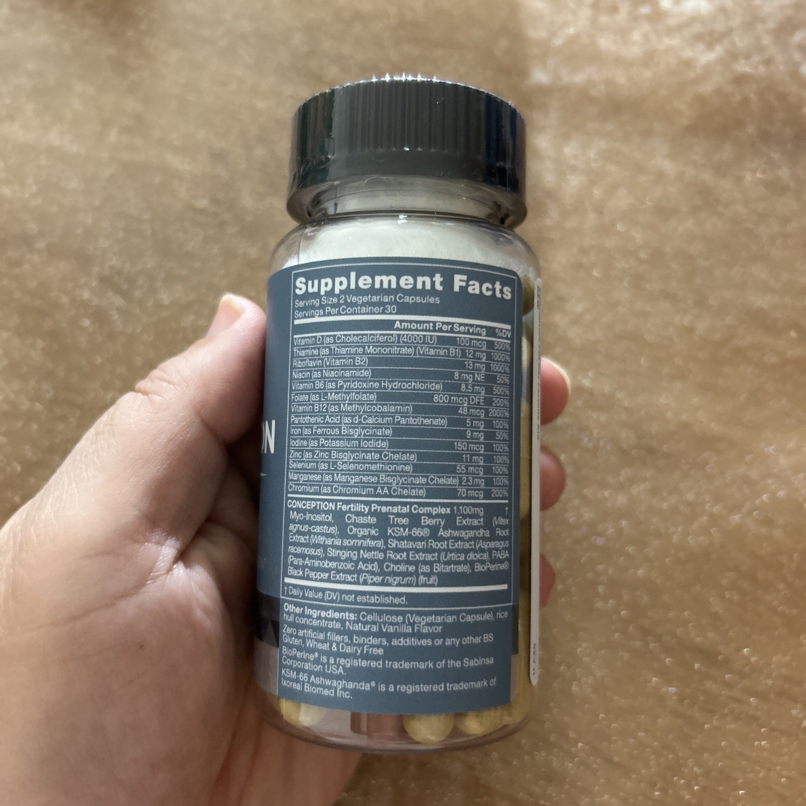 Eu natural Conception For Her, Fertility Aid Vitamins & Minerals 60 Capsules