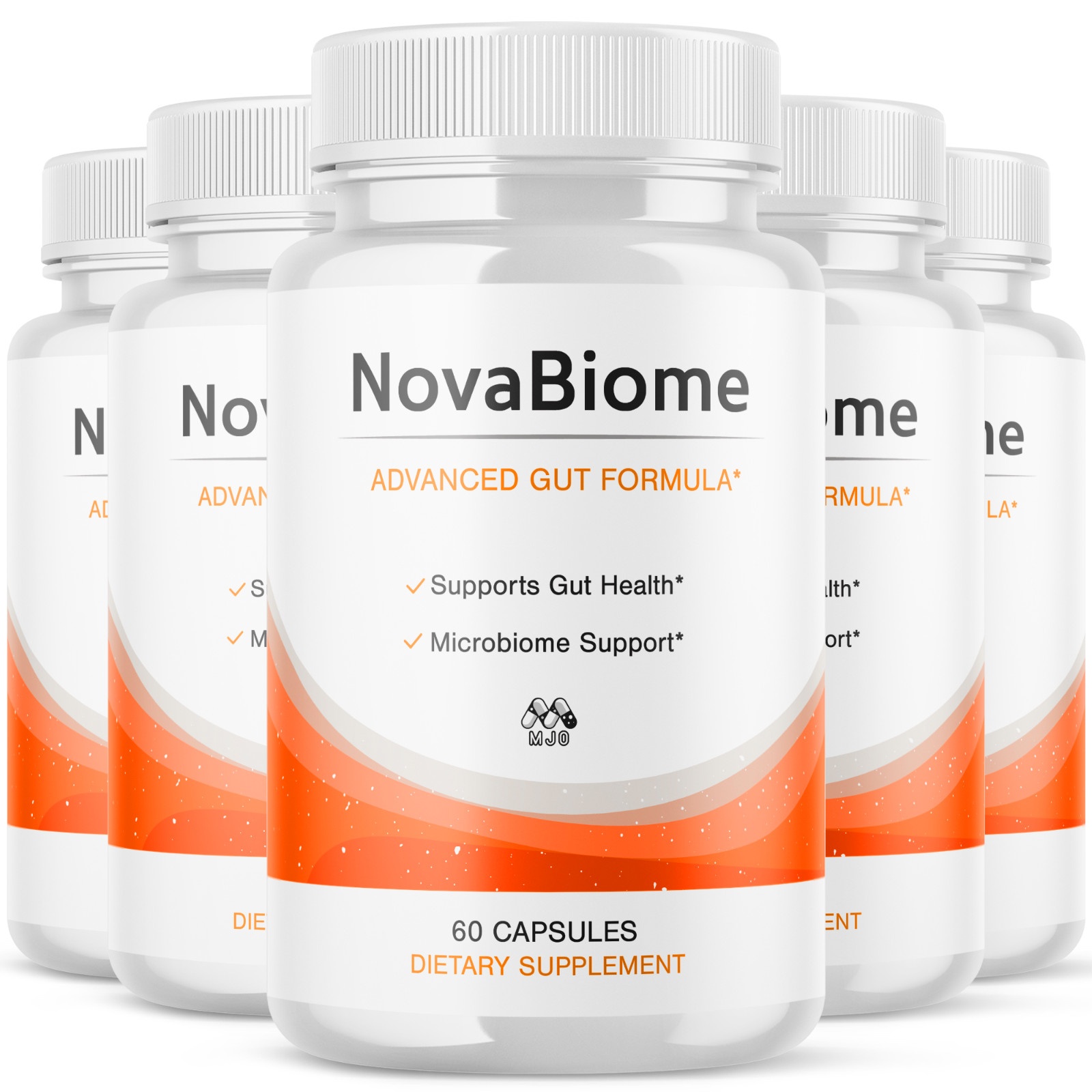 (5 Pack) NovaBiome Probiotic Supplement Gut Health Max Support 300 Capsules