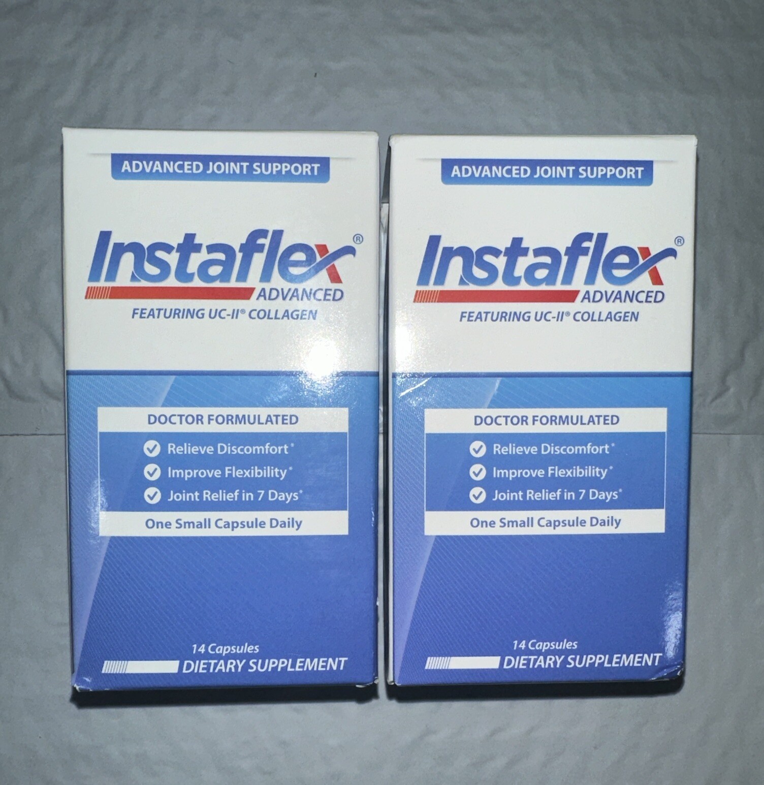 (2)~Instaflex Advanced Joint Support Relief – 14 Count Exp 07/2026