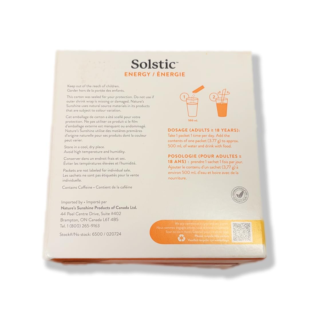 Nature’s Sunshine Solstic Energy, 0.14 Ounce each, 30 Count Pack of 1