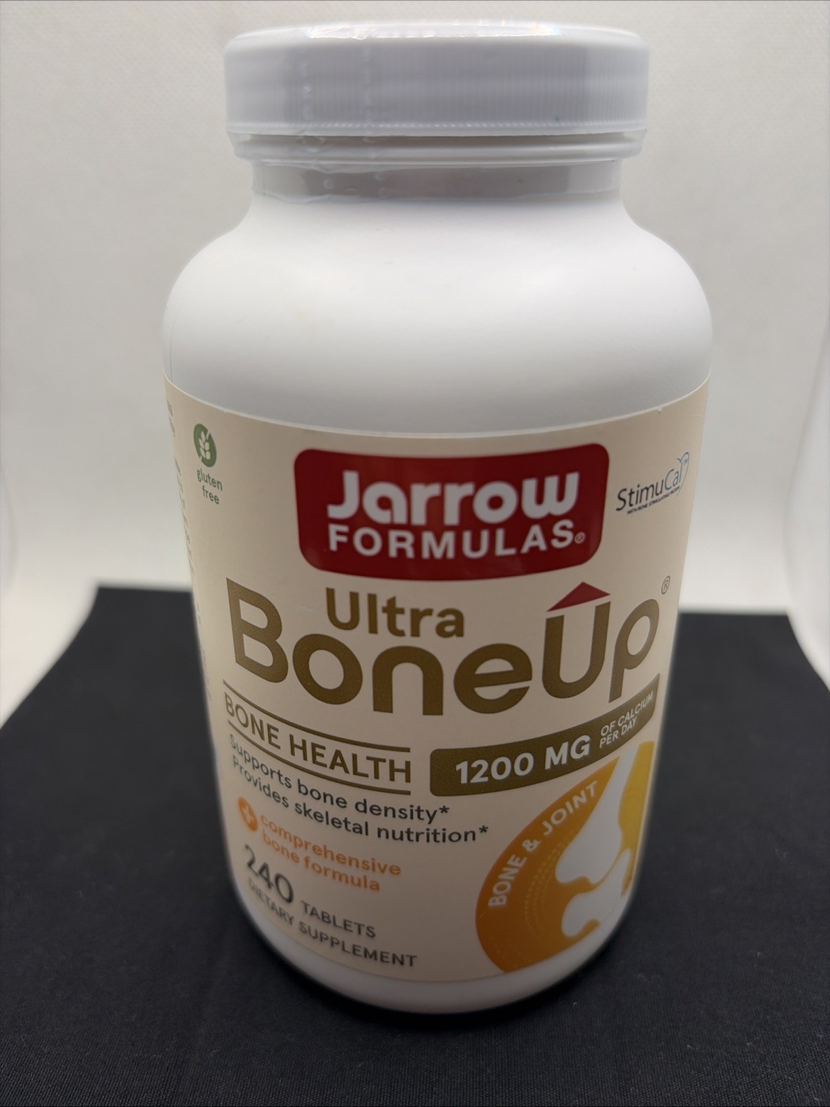 Jarrow Formulas Ultra BoneUp 240 Tabs Bone Health Calcium 1200mg Exp 02/2028