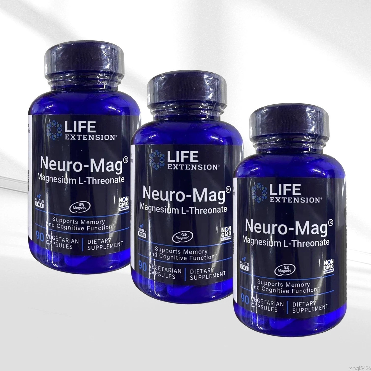 3 PACK Neuro-Mag Magnesium L-Threonate from 2000 mg Magtein Life Extension BEST-