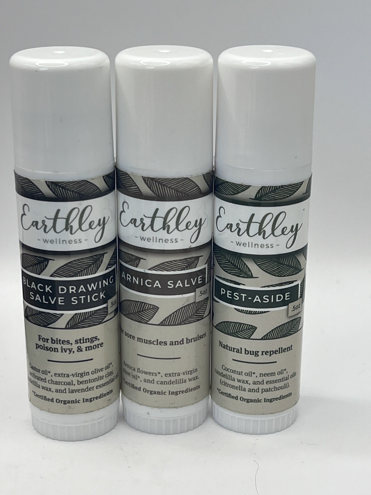 Lot Of 3 Earthley (vegan, Organic) See Description