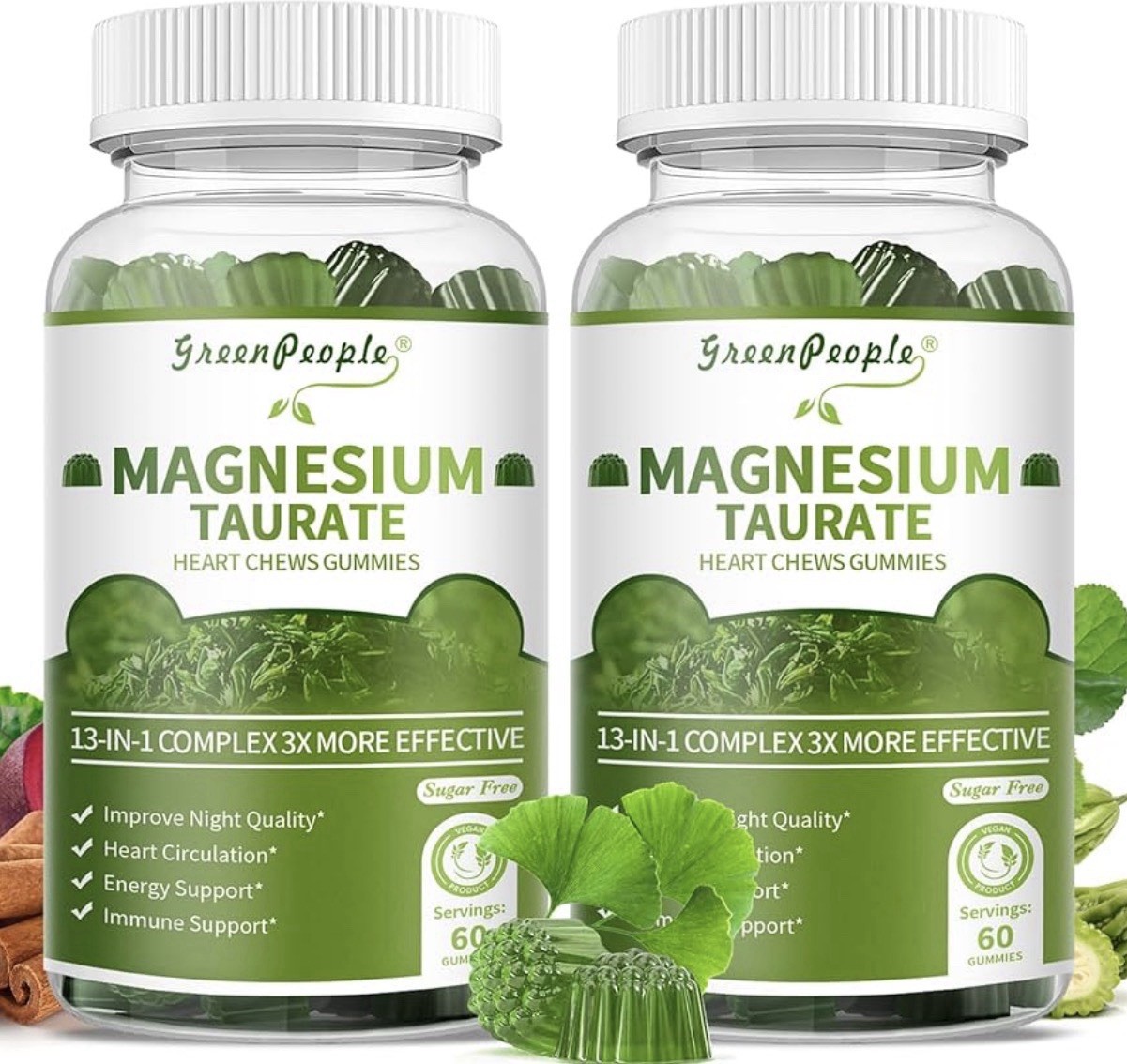 Magnesium Taurate Gummies Beet Root, Alpha Lipoic Acid – Sleep Heart Support