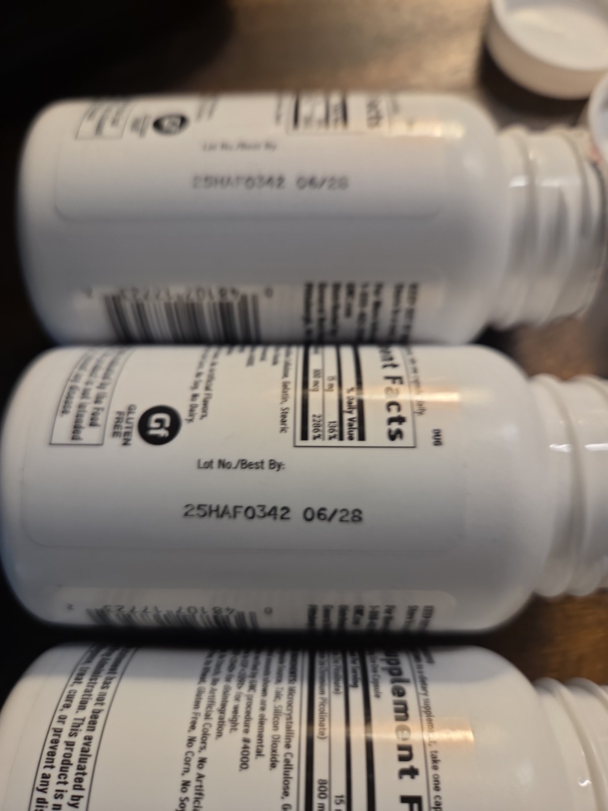 Ultra Chromium Picolinate Supplement 800 McG, 2-Pack 60 Cap 4 Bottles Sealed GNC