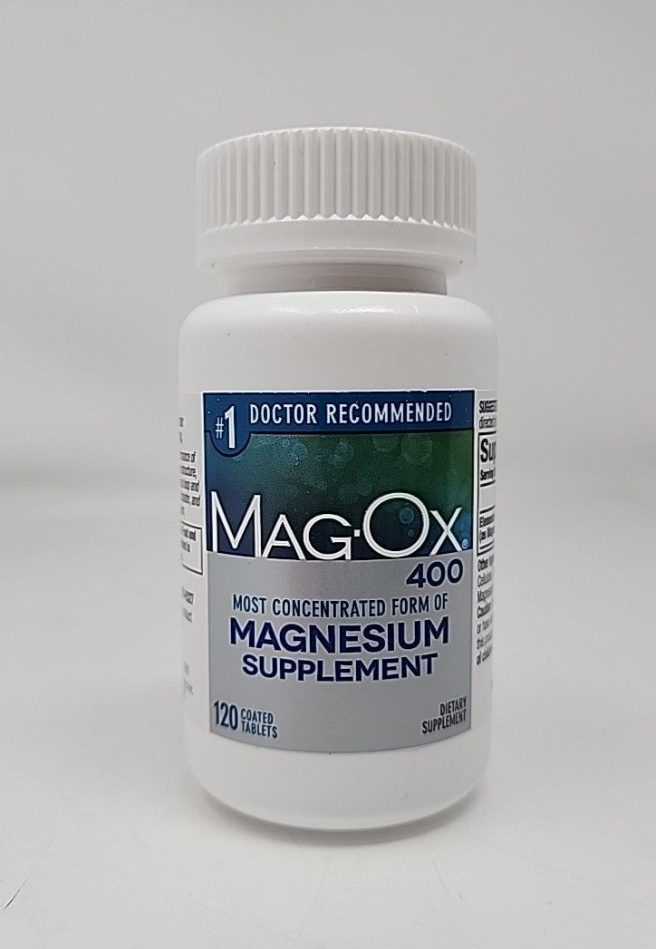 Mag-Ox 400 Magnesium, 483 mg Magnesium Oxide – 120 Tablets 08/27