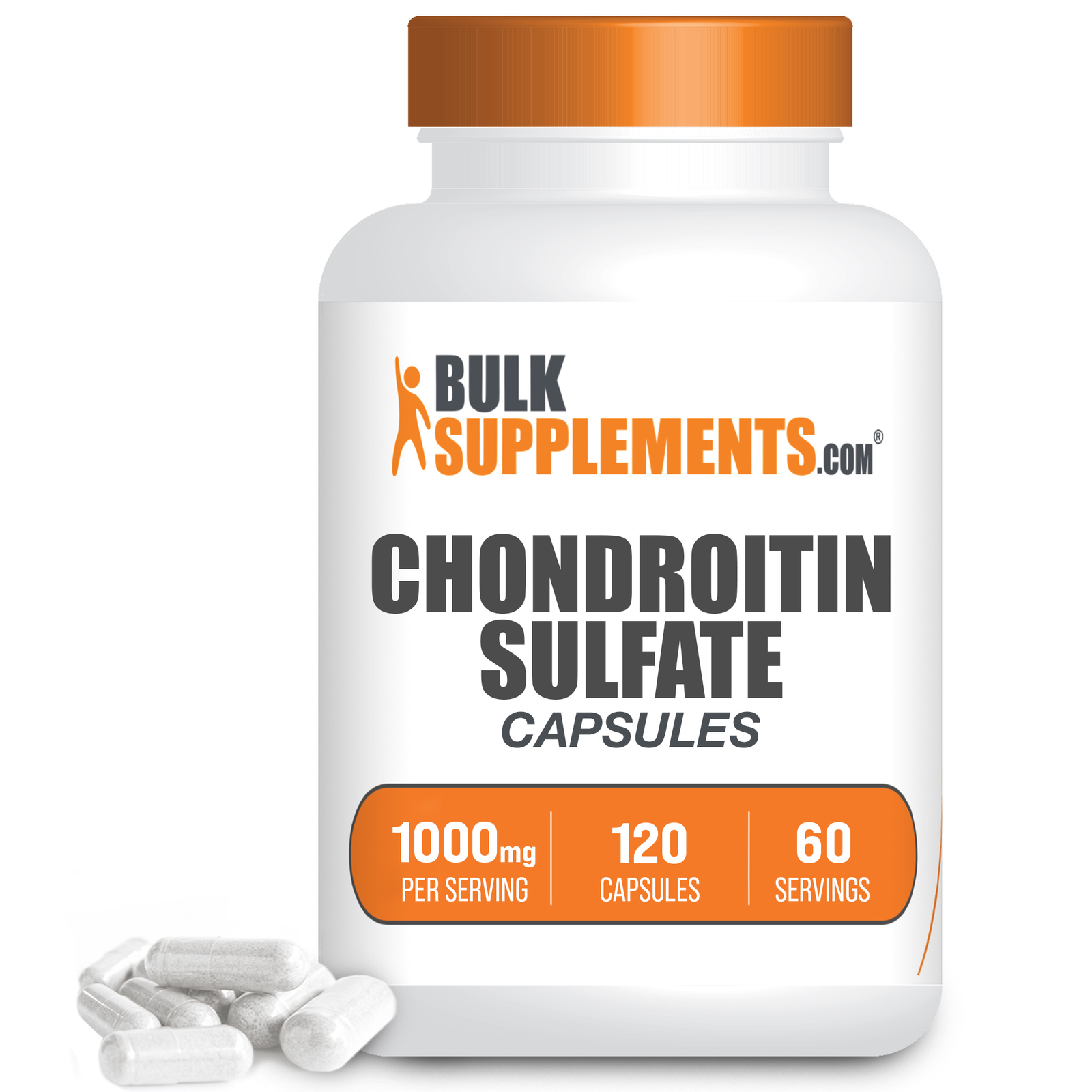 BulkSupplements Chondroitin Sulfate 120 Capsules – 1000 mg Per Serving
