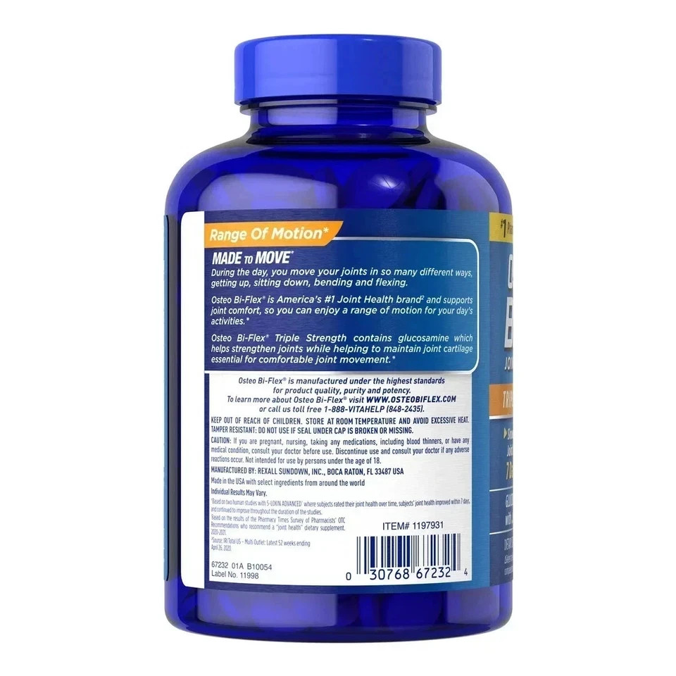 Osteo Bi-Flex Triple Strength with TURMERIC / 220 ct / NEW / Exp 2028