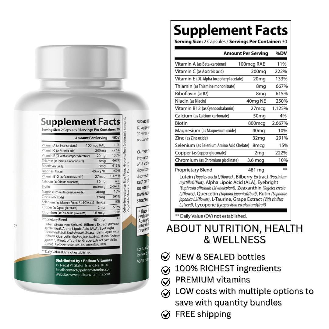 Oculynx- Eye Support- 3 Bottles- 180 Capsules