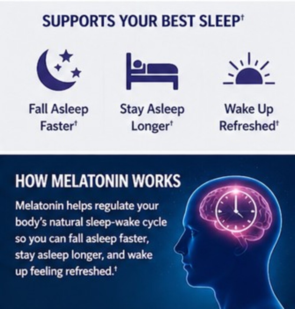 Nature Made Melatonin 3mg 240 Tablets Sleep Aid Drug Free Adults Fast Dissolve