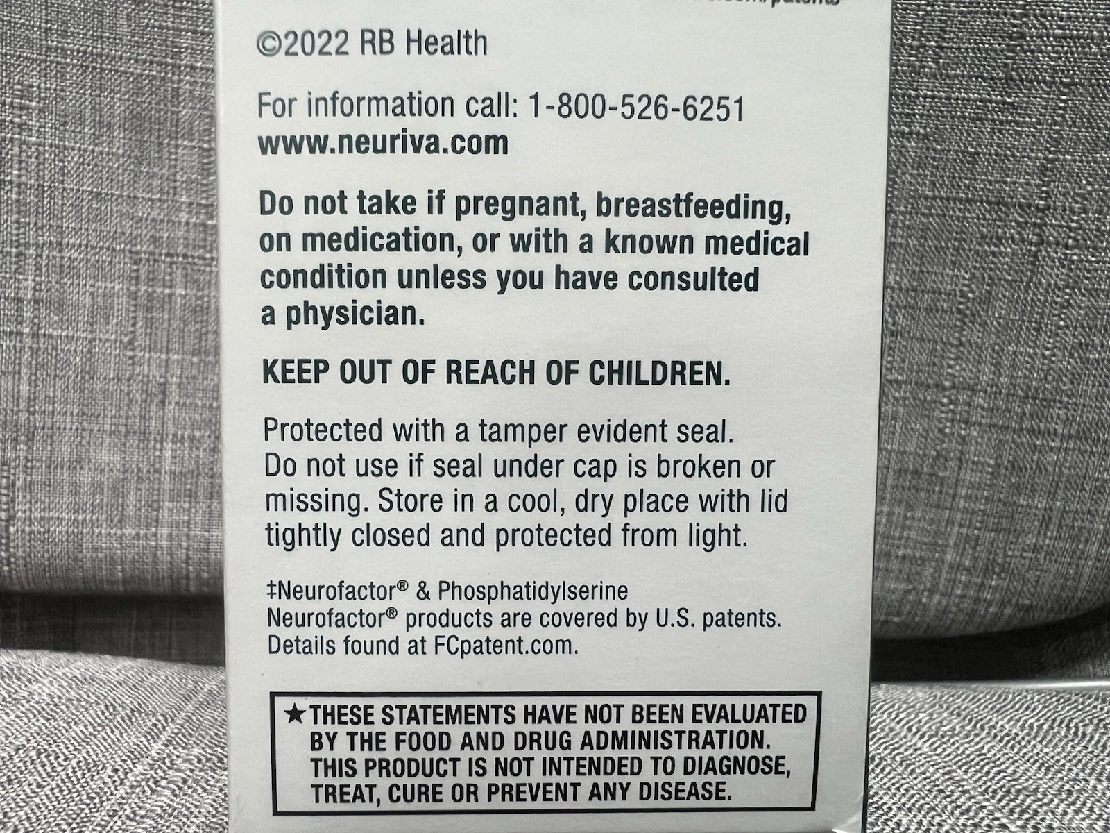 Lot of 4 New Neuriva Brain Health Original 30 Ct – 120 Total Exp 12/26 AUTHENTIC