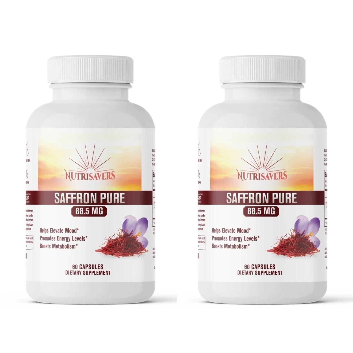 Saffron Extract 88.5mg, Help Improve Sleep Habits Non-GMO & Gluten Free, 120 Cap