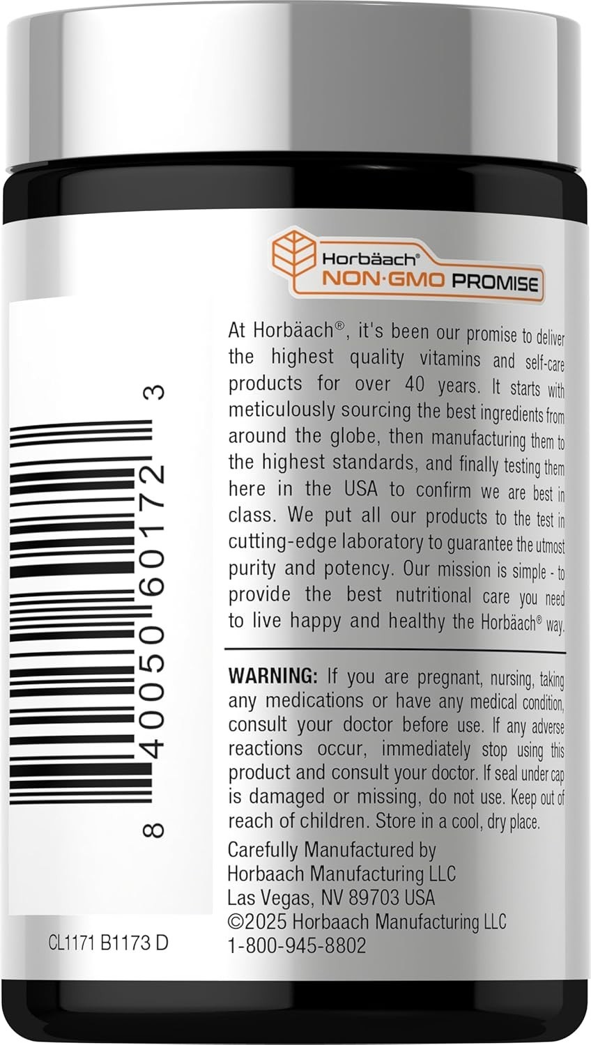 Horbäach B12 Vitamin 5000 mcg | 120 Fast Dissolve Tablets | Sublingual Methylcob