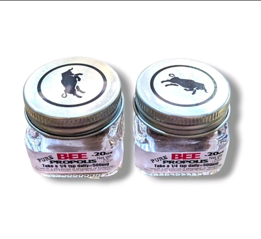 BEE PROPOLIS 0.5oz (2 Jars= Total 1oz) CONVENIENCE Size 100% PURE RAW PROPOLIS