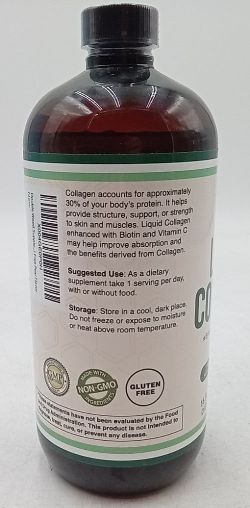 Liquid Collagen 2500Mg of Hydrolyzed Bovine Collagen 32 Servings EXP: 3/27