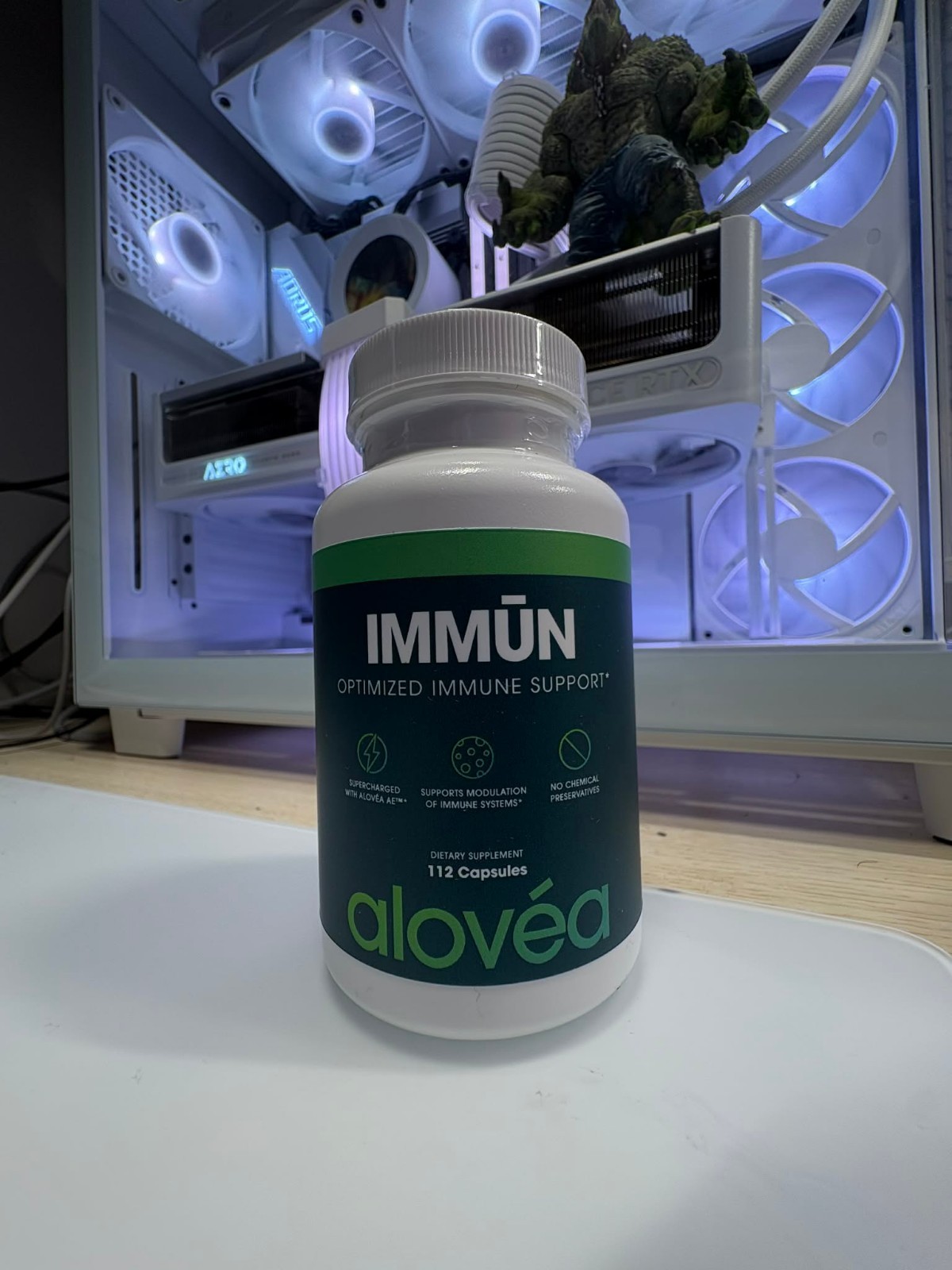 Alovea-IMMUN Immune Support Aloe Vera Supplement 112 Capsules-EXP:12/26