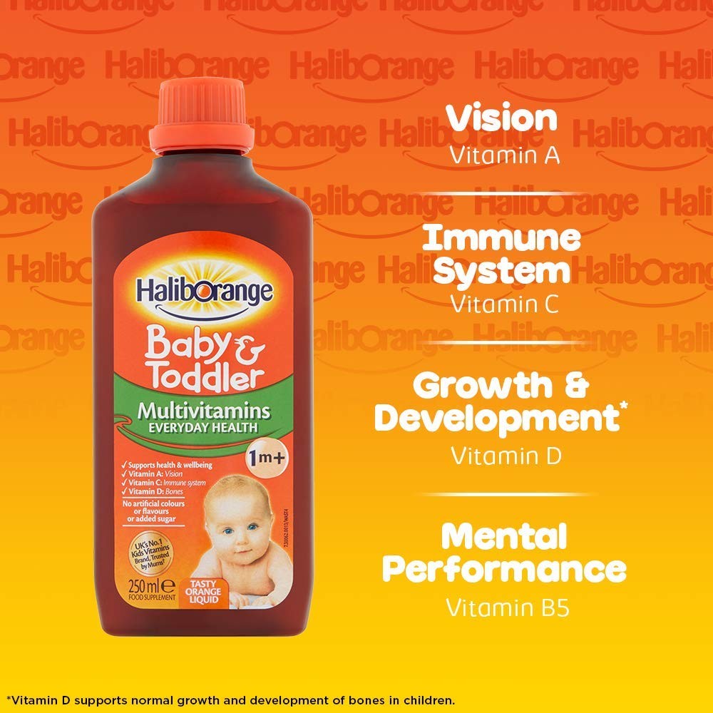 Haliborange All Natural Orange Flavour 8.5 Fl Oz (Pack of 1),