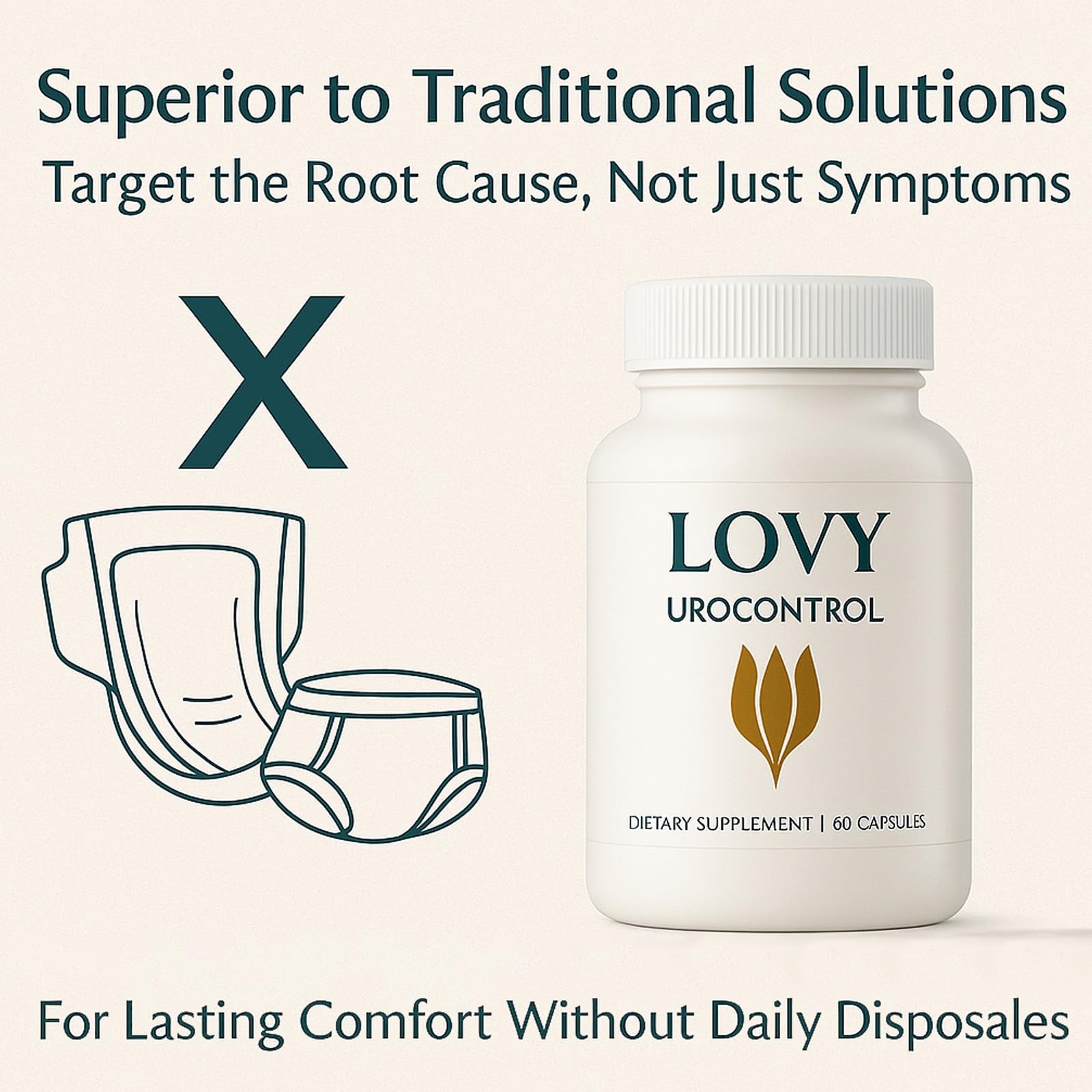 Kovgocy Lovy Urocontrol Capsules Bladder Health Supplement Maximum Strength