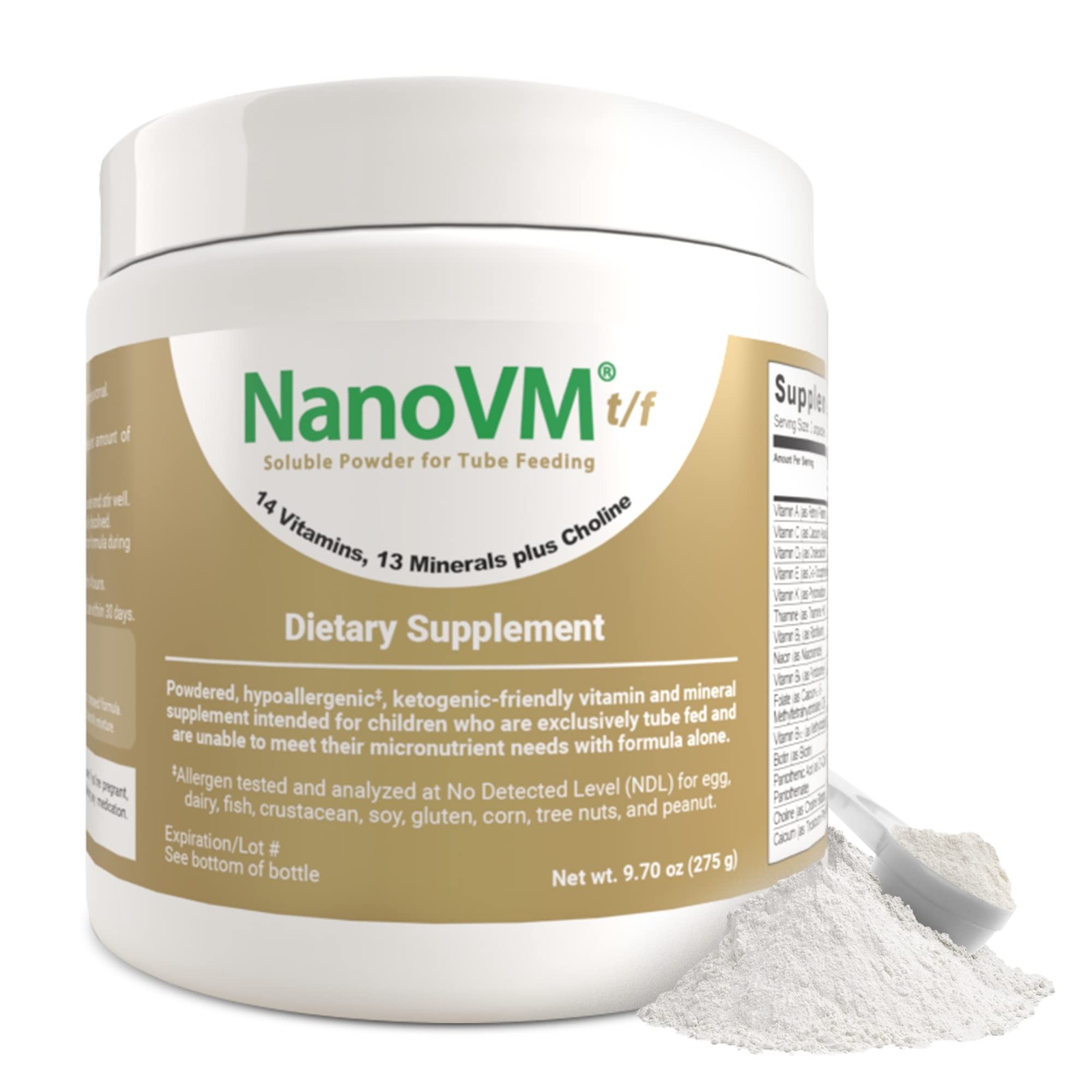 NanoVM t/f, Dietary Supplement for Tube Feeding, 9.7 Ounce (Pack of 1)