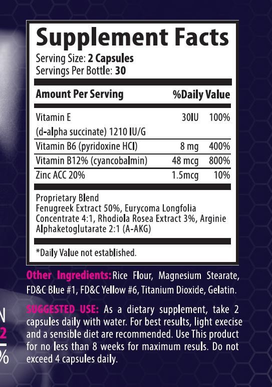 EXTREME PERFORMANCE SUPPLEMENT – FEMALE LIBIDO BOOSTER – 2 Bottle 120 Capsules